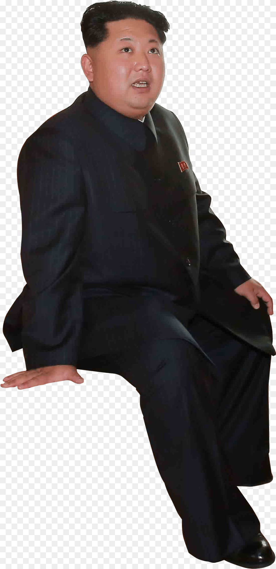 Kim Jong Un Sitting, Suit, Clothing, Formal Wear, Person Png