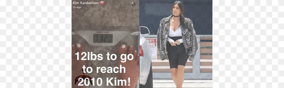 Kim K Shows Off Figure 8 In Retro Cycling Shorts Visitors Must Report To Reception, Adult, Vehicle, Transportation, Person Free Png Download