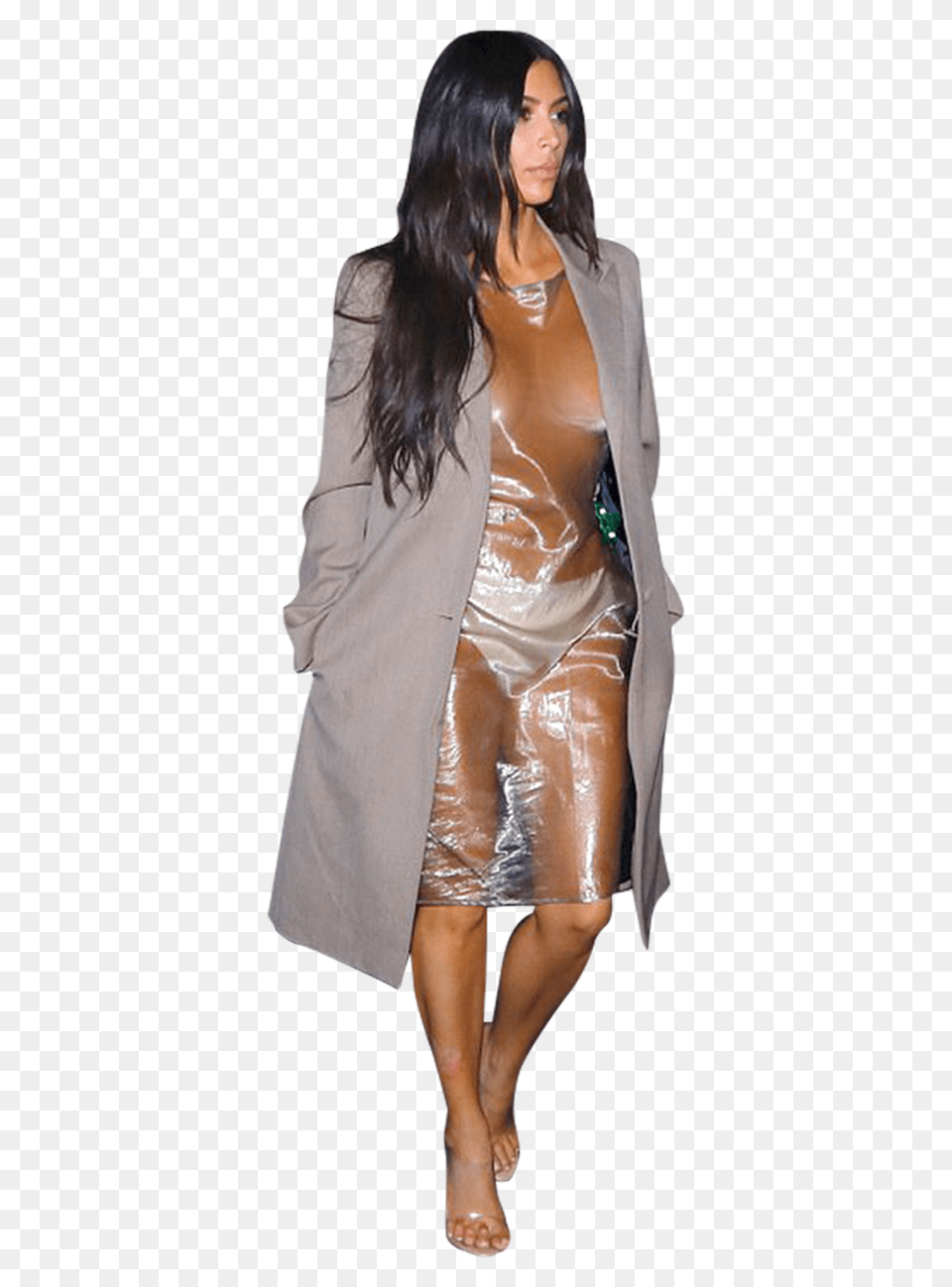 Kim Kardashian, Adult, Clothing, Coat, Female Free Transparent Png
