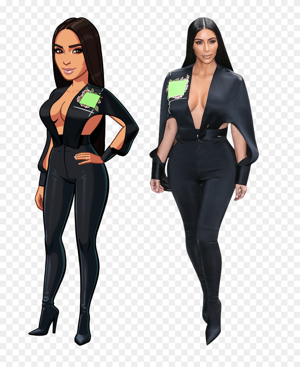 Kim Kardashian, Adult, Spandex, Sleeve, Person Free Transparent Png