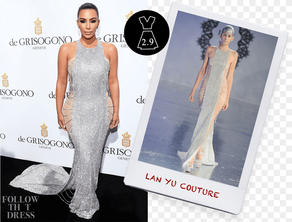Kim Kardashian In Lan Yu Couture De Grisogono, Clothing, Dress, Fashion, Formal Wear Png Image
