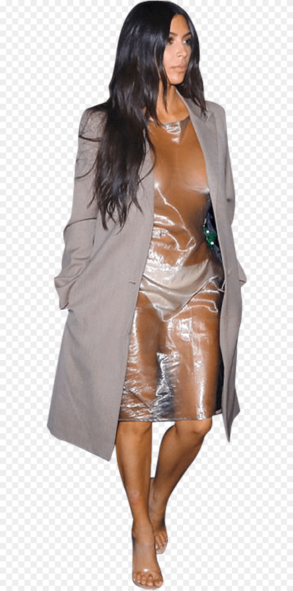 Kim Kardashian Robe Transparente Plastique, Adult, Clothing, Coat, Female Png