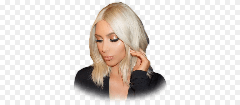 Kim Kardashian To Achieve Her Much Kim Kardashian Instagram Vs Reality, Blonde, Hair, Person, Adult Png