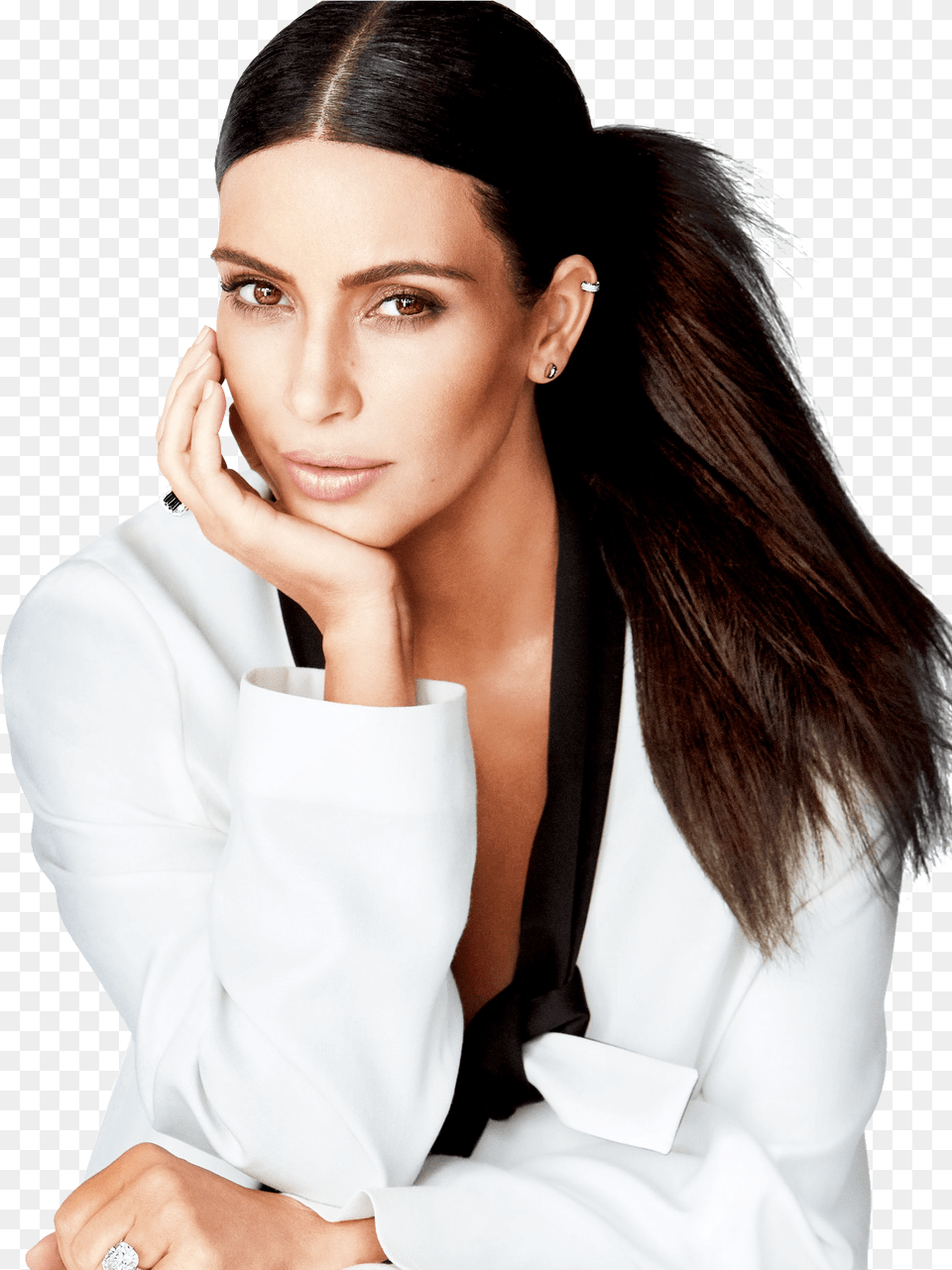 Kim Kardashian Transparent Transparent Kim Kardashian, Person, Face, Portrait, Photography Png