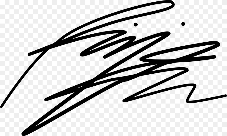Kim Namjoon Signature, Gray Free Transparent Png