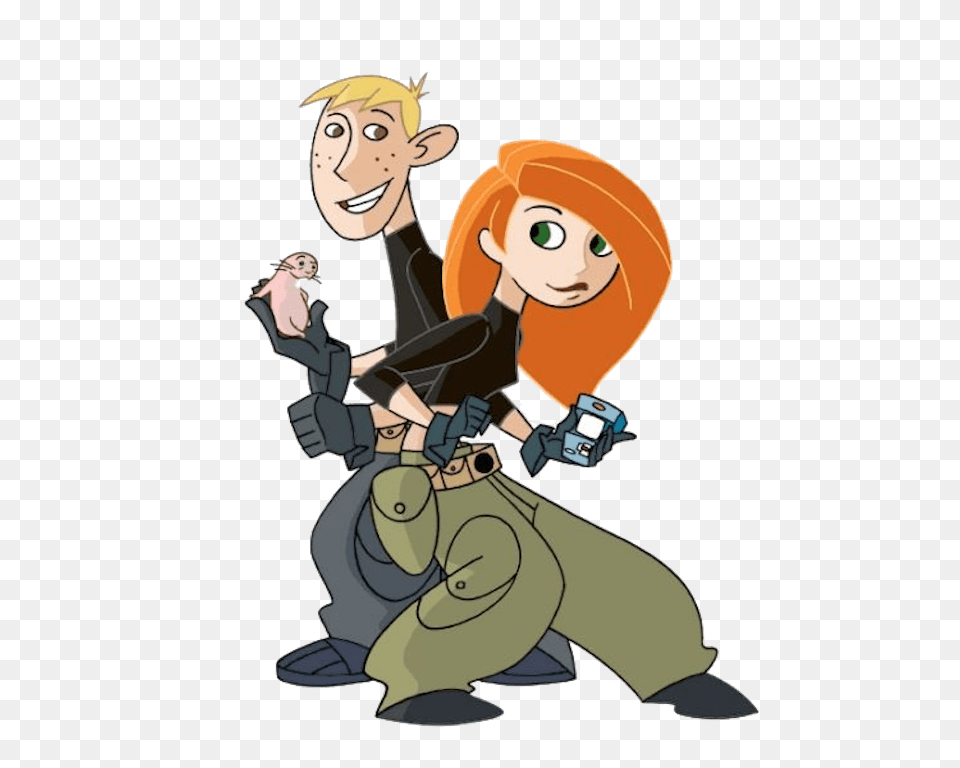 Kim Possible And Ron Stoppable, Publication, Book, Comics, Person Png