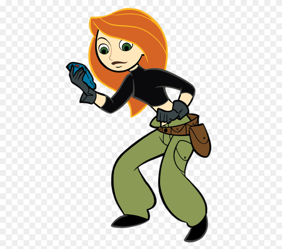 Kim Possible Looking At Device, Baby, Clothing, Glove, Person Free Transparent Png