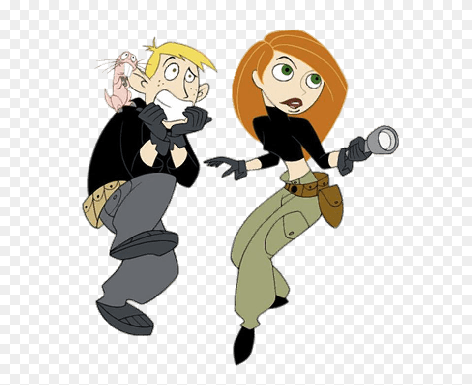 Kim Possible Protecting Ron Stoppable, Book, Comics, Publication, Person Free Transparent Png