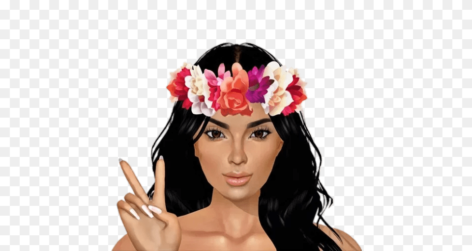 Kim Stickers Set For Telegram, Accessories, Person, Woman, Female Free Transparent Png