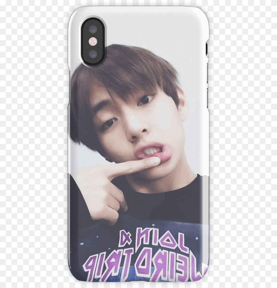 Kim Taehyung Selca Iphone X Snap Case Bts Iphone 5 Cases Taehyung, Face, Head, Person, Photography Free Png Download