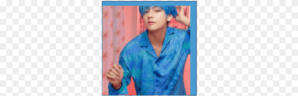 Kim Taehyung Wallpaper Laptop, Hair, Person, Blue Hair Png