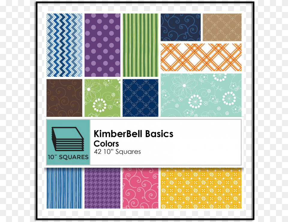 Kimberbell Basics 10 Inch Pre Cut Squares Colors Motif, Pattern, Home Decor Png Image
