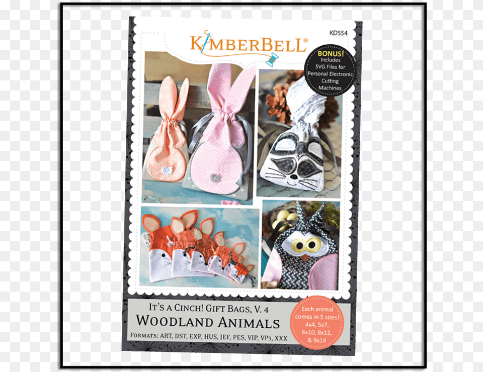 Kimberbell It S A Cinch Volume 4 Woodland Animals Kd554 Kimberbell, Envelope, Greeting Card, Mail, Animal Free Transparent Png