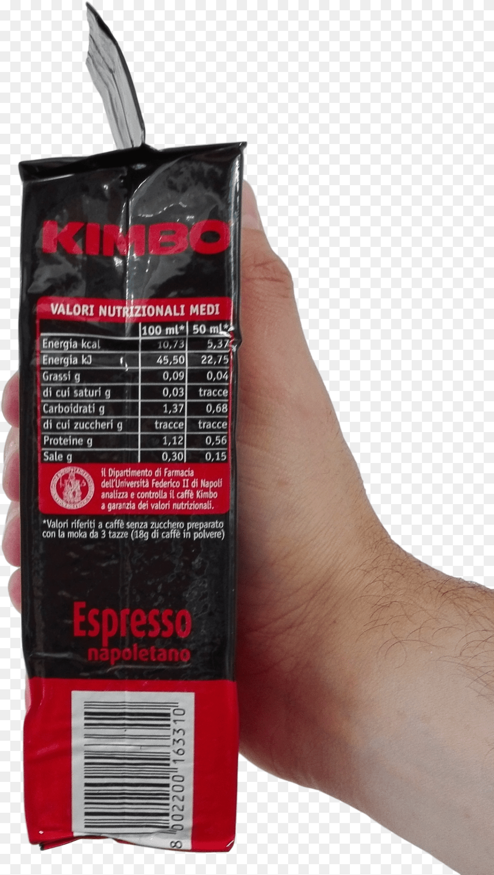 Kimbo Ground Coffee Gr 250 Espresso Napoletano X 20 Packaging And Labeling, Weapon, Bottle, Cosmetics, Perfume Free Png