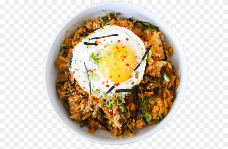 Kimchi Fried Rice, Food, Egg, Food Presentation, Fried Egg Free Png