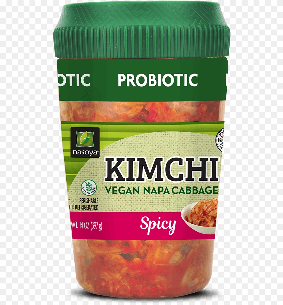 Kimchi Nasoya Spicy Vegan Napa Cabbage Kimchi, Food, Relish, Pickle, Herbal Png