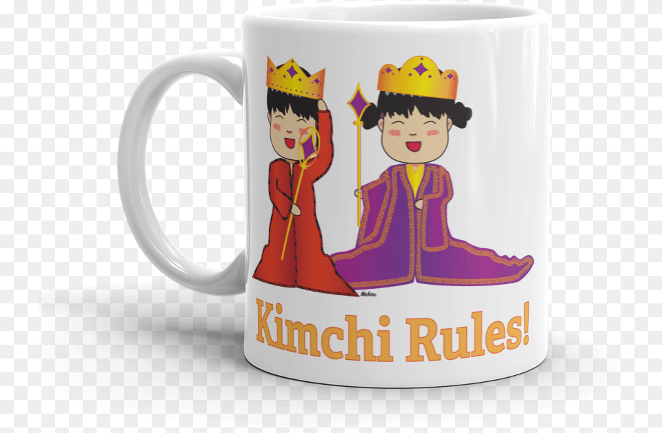 Kimchi Rules Coffee Mug In 11 Oz Or 15 Oz, Baby, Cup, Person, Face Png Image