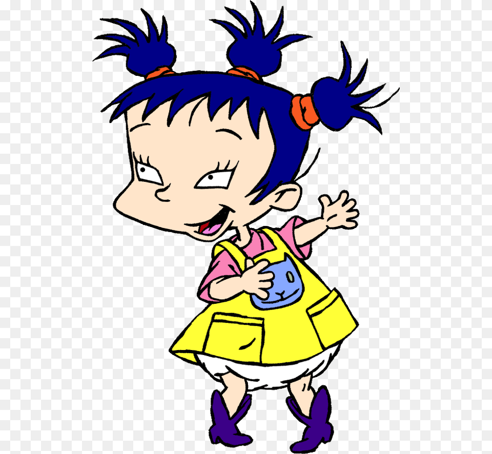Kimi Finster In Flashback To The Rugrats Cartoon, Book, Comics, Publication, Baby Free Png