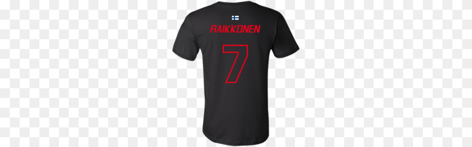 Kimi Raikkonen No Jersey T Shirt Black Formula T Shirts, Clothing, T-shirt Free Transparent Png