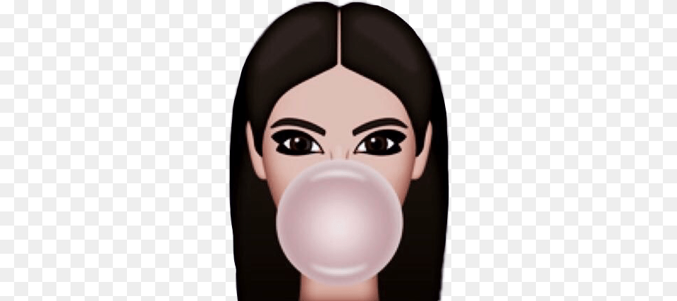 Kimkardashian Kimoji Chewinggum Ftestickers Emoji Kim Kardashian Emoji, Gum, Adult, Female, Person Png