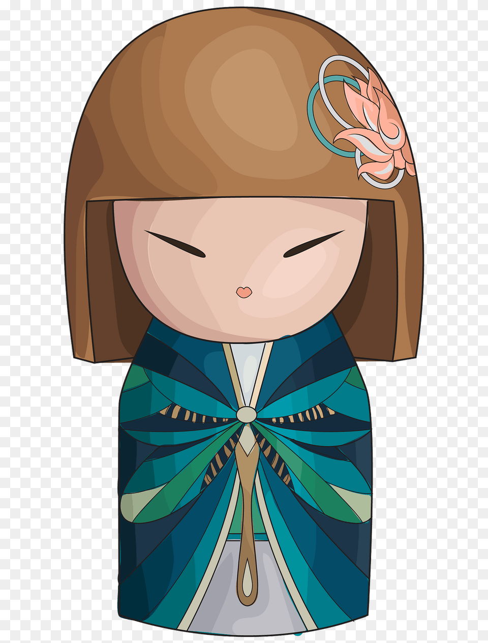 Kimmi Doll With Dragonfly Clipart, Formal Wear, Clothing, Dress Png