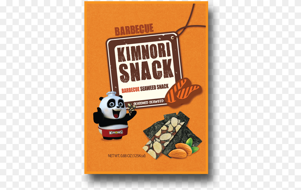 Kimnori Snack With Sliced Almonds Bbq Flavor 1 Box, Advertisement, Poster, Mammal, Wildlife Free Png Download