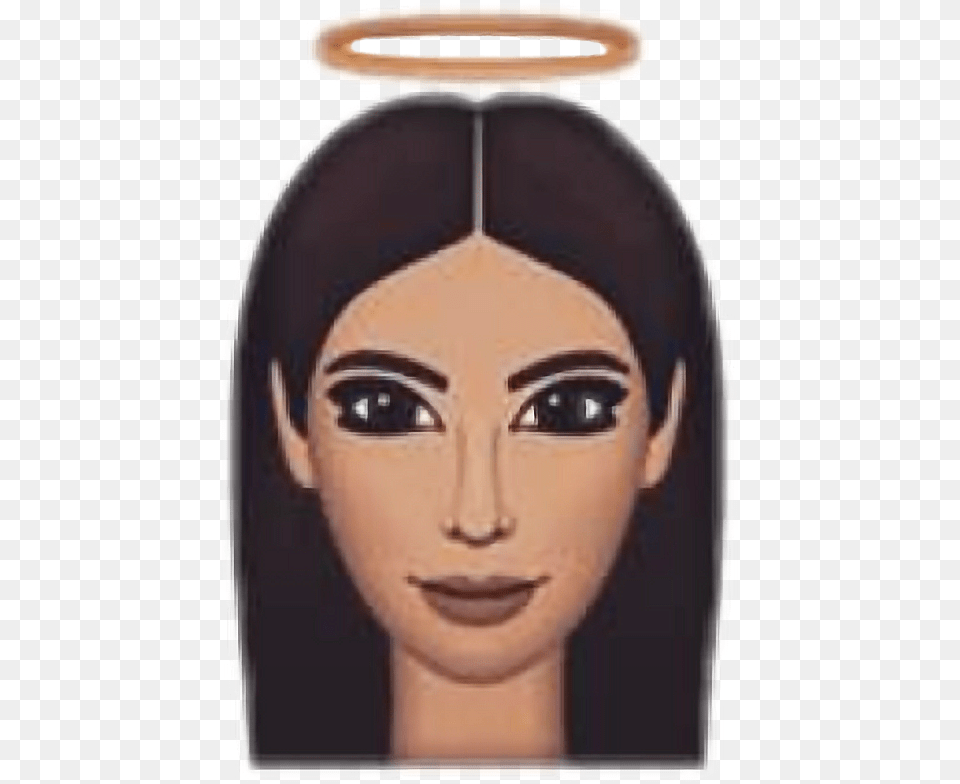 Kimoji Kim Kardashian Kimkardashian Angel Nimb Emoji Kimoji, Adult, Female, Person, Woman Free Png Download