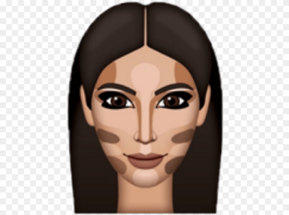 Kimoji Kimkardashian Kim Kardashian Jenniferart Kim Kardashian Emoji, Face, Head, Person, Photography Free Png Download