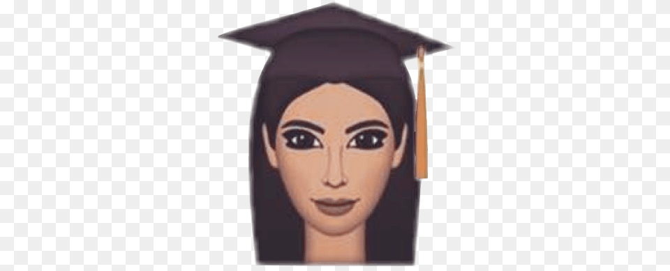 Kimoji Sticker Kim Kardashian Emoji Transparent, Graduation, People, Person, Adult Free Png Download