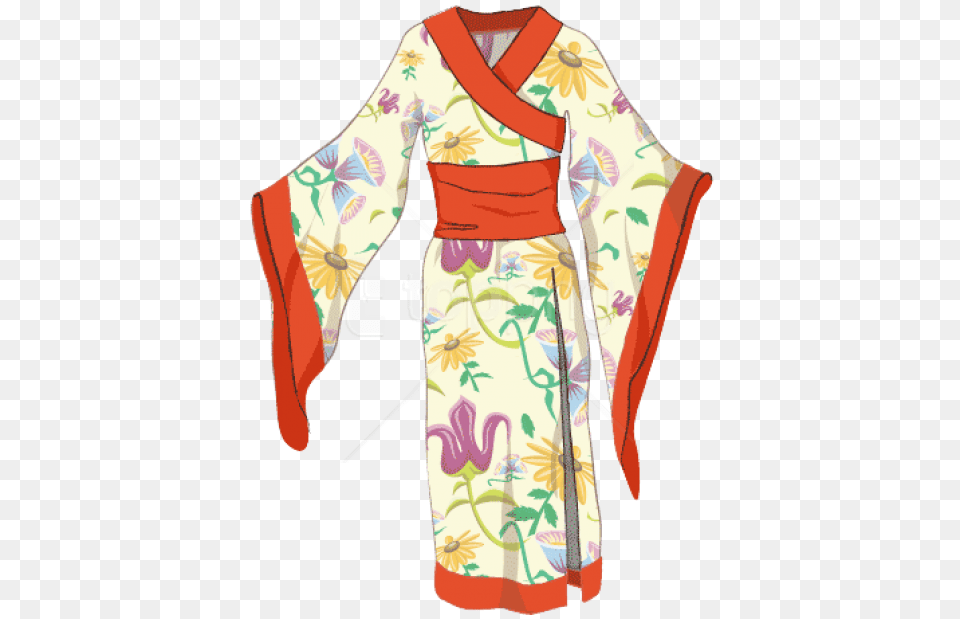 Kimono, Clothing, Dress, Fashion, Formal Wear Free Transparent Png