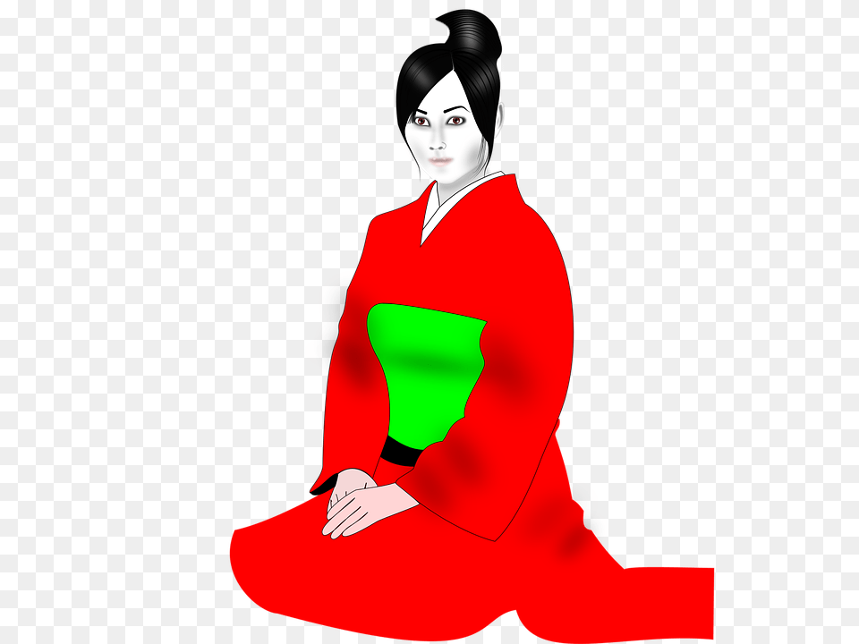 Kimono, Adult, Robe, Person, Gown Png