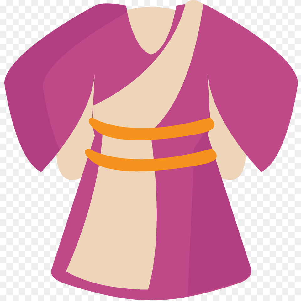 Kimono Emoji Clipart, Clothing, Dress, Fashion, Formal Wear Png Image