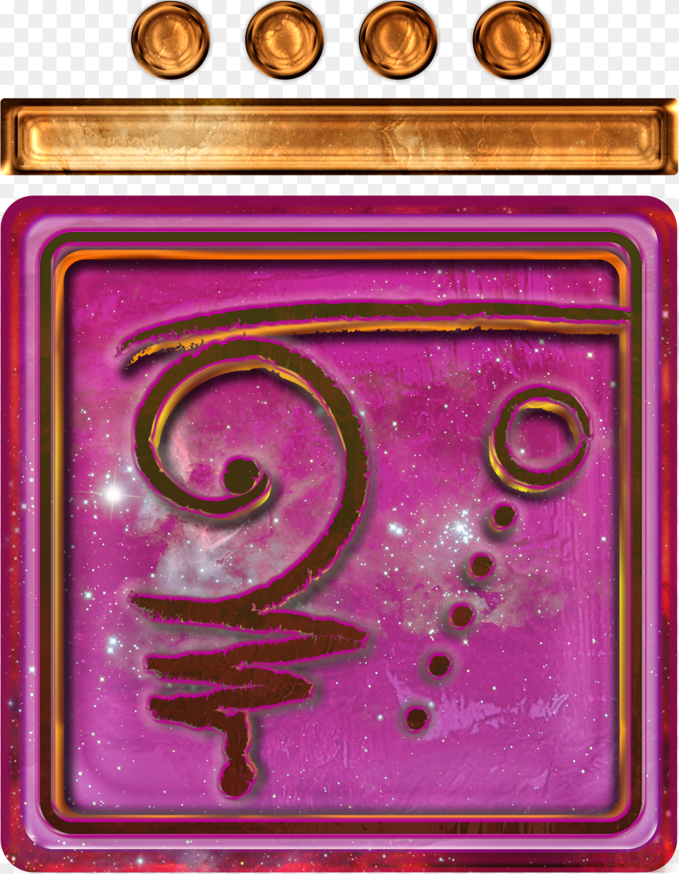 Kin 217 Http Spacestationplaza Com13 Moon Dreamspell, Purple, Pattern, Art, Painting Free Png