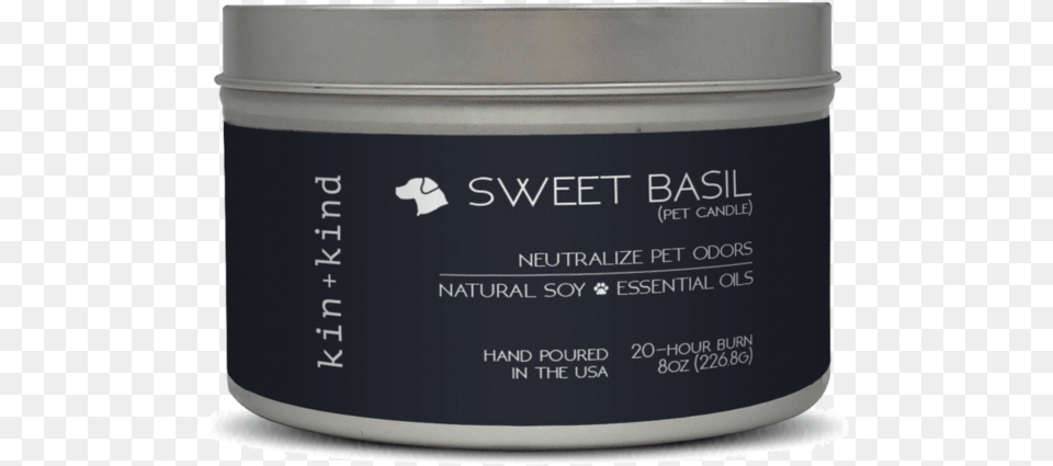 Kin Kind Sweet Basil Candle, Bottle, Aftershave, Can, Tin Png Image