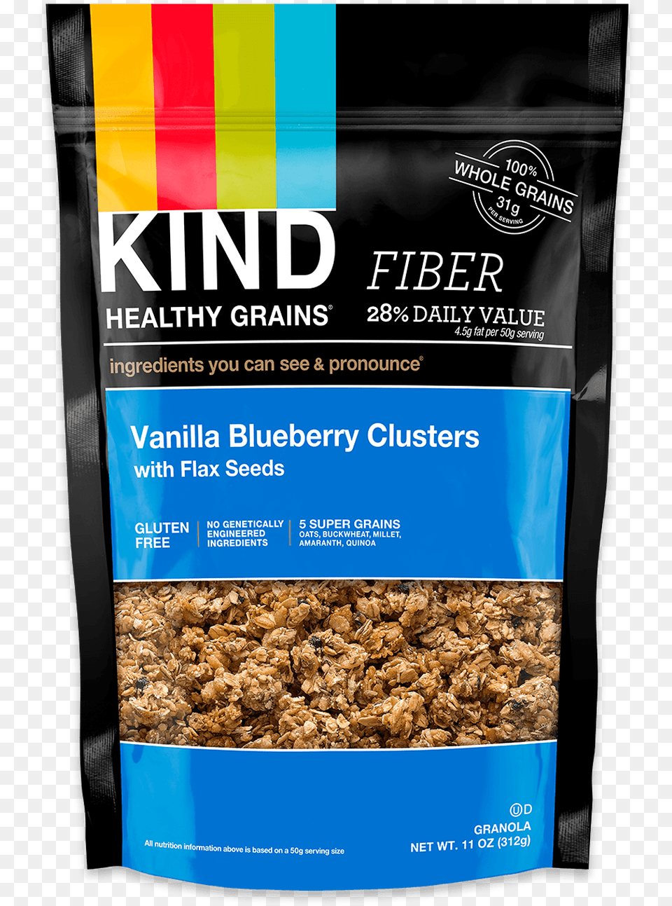 Kind Blueberry Vanilla Clusters3 Main Kind Granola Vanilla Blueberry, Food, Grain, Produce, Book Png