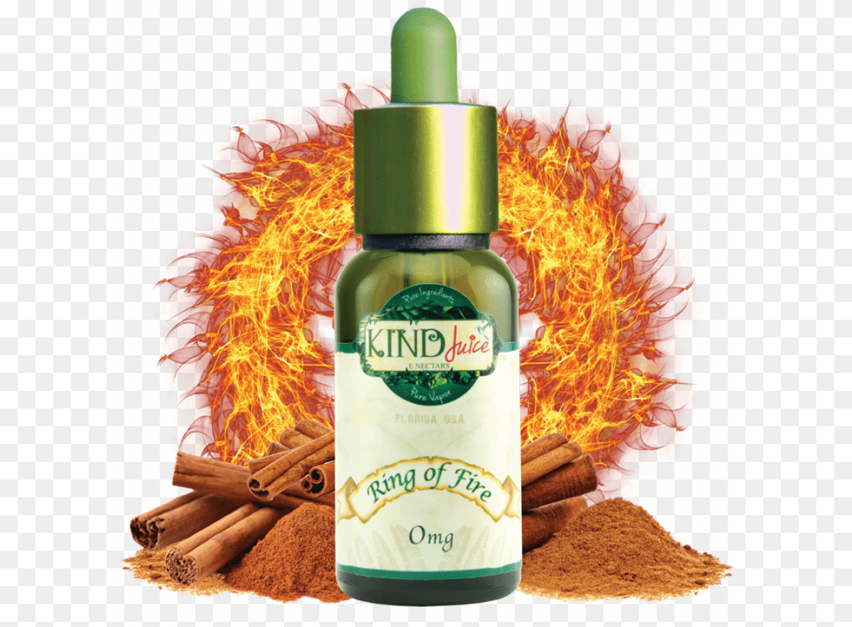 Kind Juice Ring Of Fire Weird Vape Flavors, Herbal, Herbs, Plant, Bottle Free Png