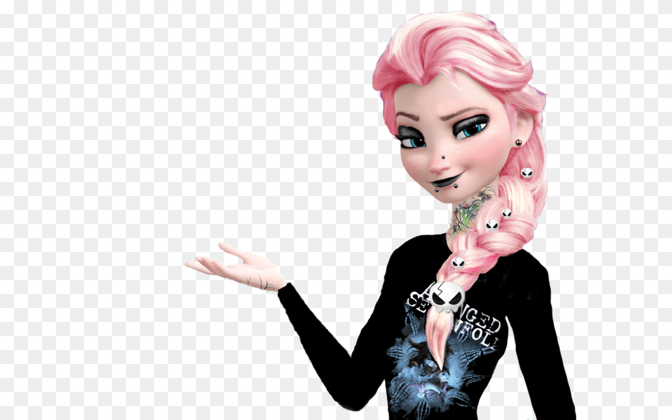 Kind Of Punk Elsa Transparent Elsa Frozen, Doll, Toy, Adult, Face Png Image