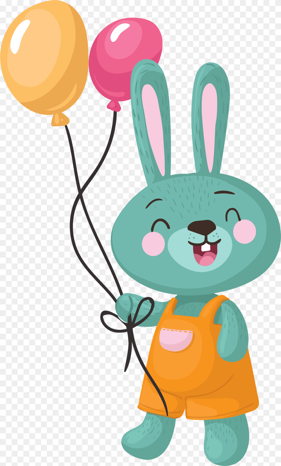 Kindergarten Child Bunny Rabbit European Transparent Rabbit, Balloon, Toy, Rattle Free Png