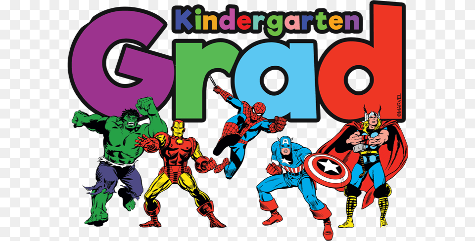 Kindergarten Graduation Kindergarten Graduation Superheroes Clipart, Publication, Book, Comics, Adult Free Png Download