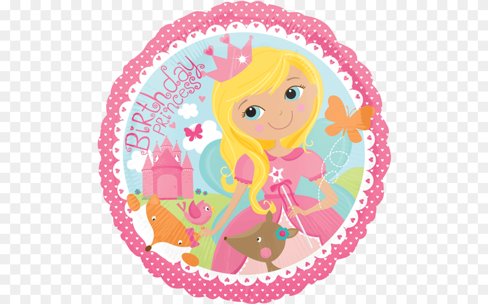 Kindergeburtstag Princess Folienballon Birthday, Photography, Person, Face, Head Png