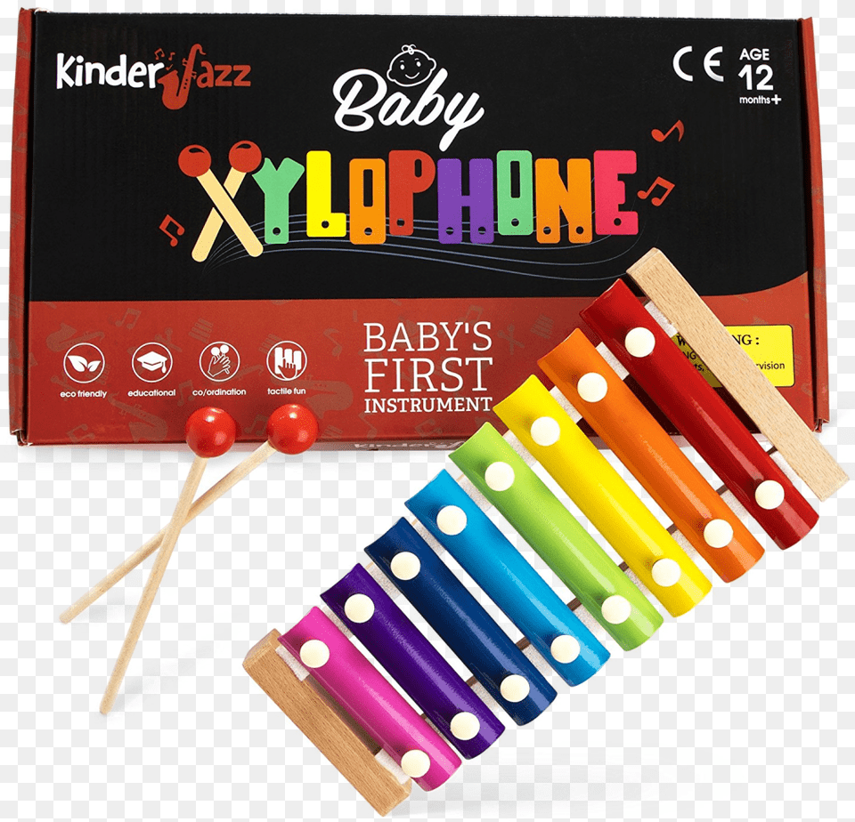 Kinderjazz Rainbow Colored Baby Toddler And Kids Glockenspiel, Musical Instrument, Xylophone Png Image