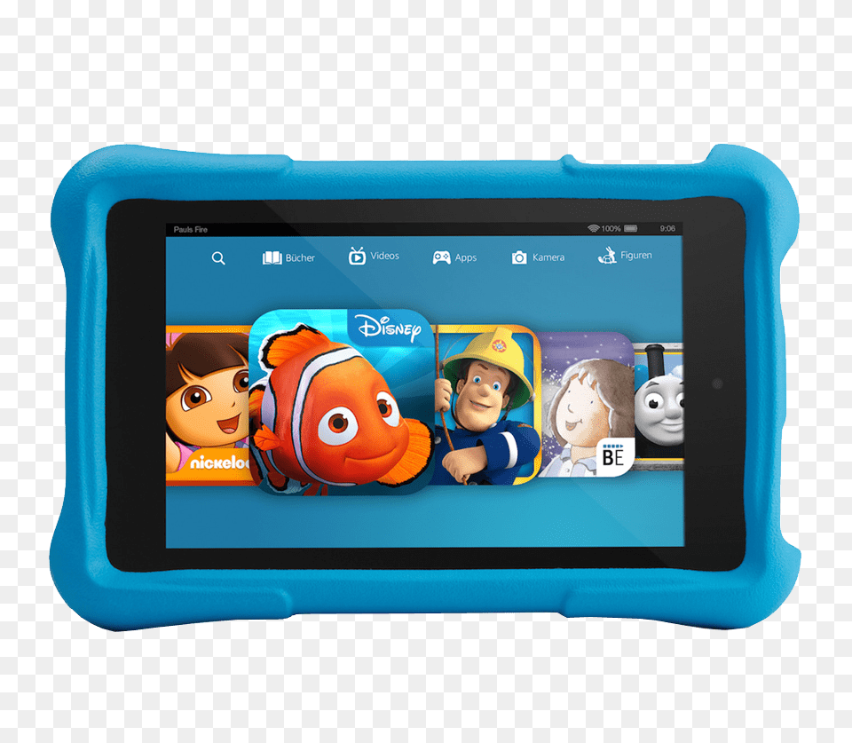 Kindle Fire Kids Edition Blue Amazon Kindle Fr Kinder, Computer, Electronics, Toy, Tablet Computer Free Png
