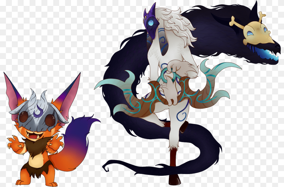 Kindredthe Eternal Huntersleague Of Legendsliga Lol Kindred Et Gnar, Baby, Person Png