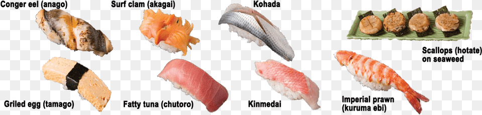 Kinds Of Sushi Sashimi Sushi Fish Types, Dish, Food, Meal, Grain Png