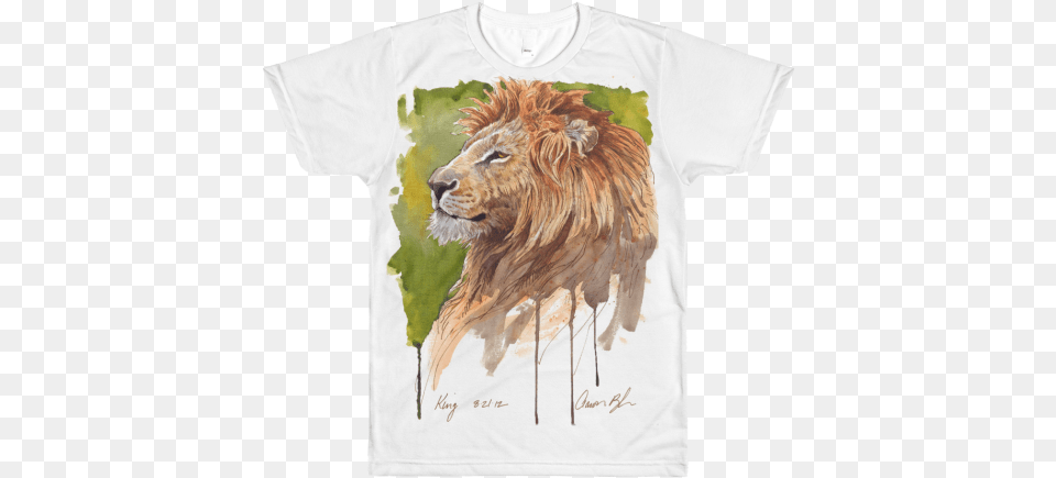 King Aaron Blaise Watercolor Arts, Animal, Clothing, Lion, Mammal Free Png