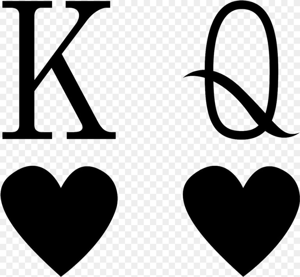 King Amp Queen Of Hearts King And Queen Of Hearts Background, Text, Symbol, Stencil Png Image