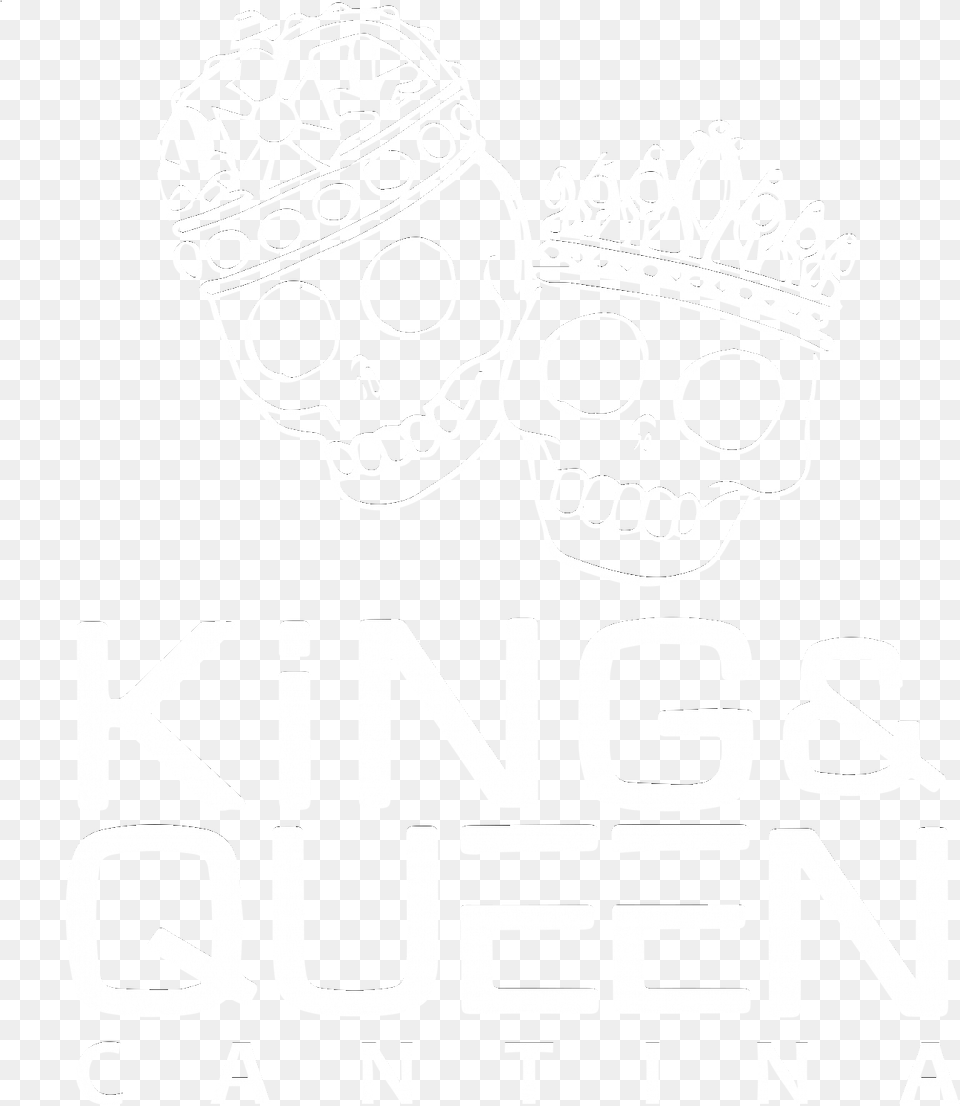 King And Queen Cantina Logo White King And Queen Cantina Logo, Advertisement, Stencil, Poster, Face Free Png Download