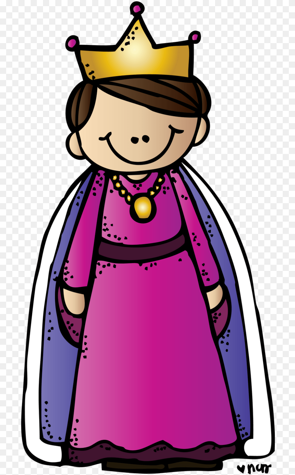 King And Queen Crown Clipart 3 Image Queen Clipart Transparent, Purple, Person, Clothing, Dress Free Png Download