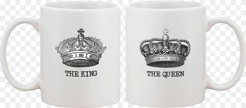 King And Queen Crown Mug For Best Friend, Cup, Accessories, Jewelry, Beverage Free Transparent Png