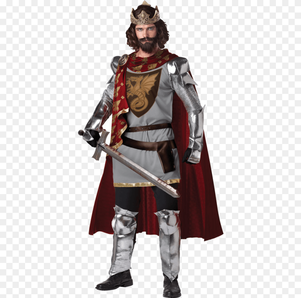 King Arthur King Arthur Costume, Sword, Weapon, Adult, Male Free Png Download